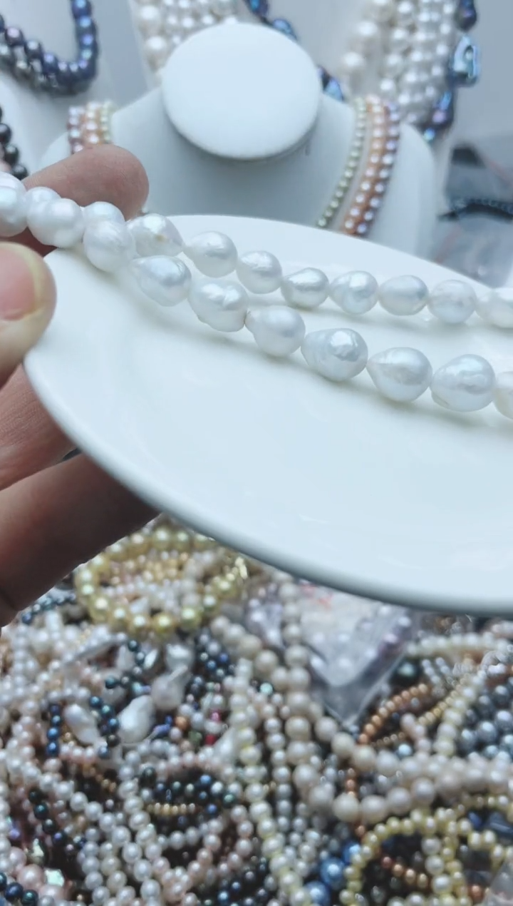 【闪购商品】淡水珍珠颈饰钛钢1