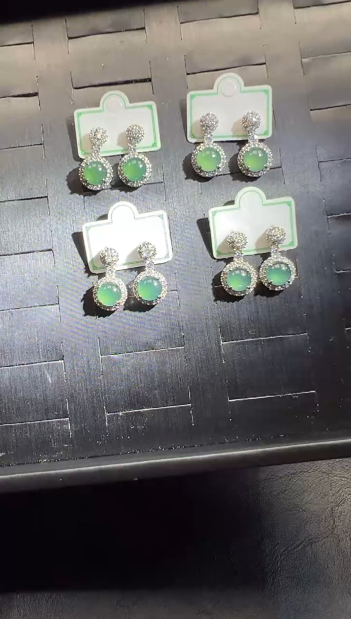 翡翠合金耳饰6110/多样性/发一件