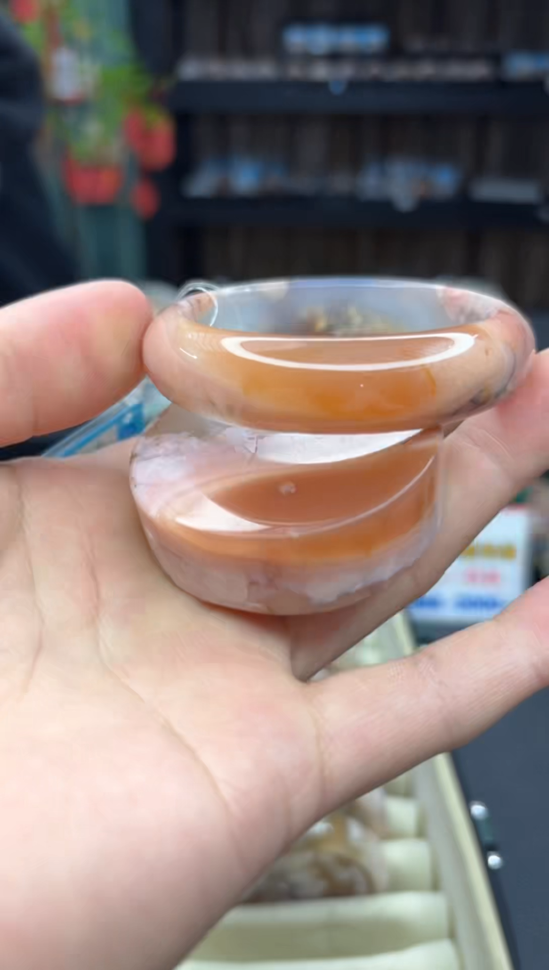 【闪购商品】石英质玉手镯未镶嵌66（54圈赠送镯心）