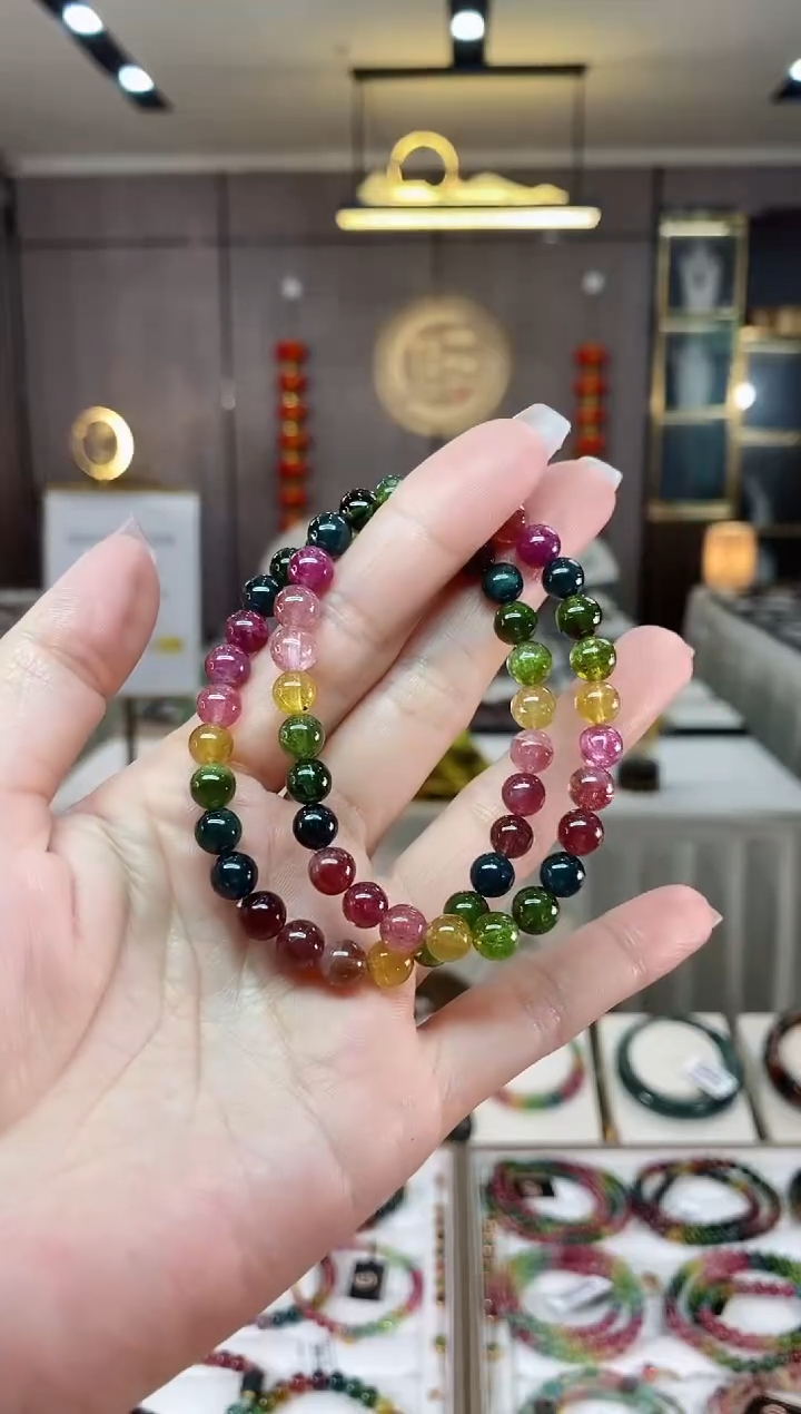 【闪购商品】碧玺单圈手串6mm+未镶嵌（多样性发一条）hon