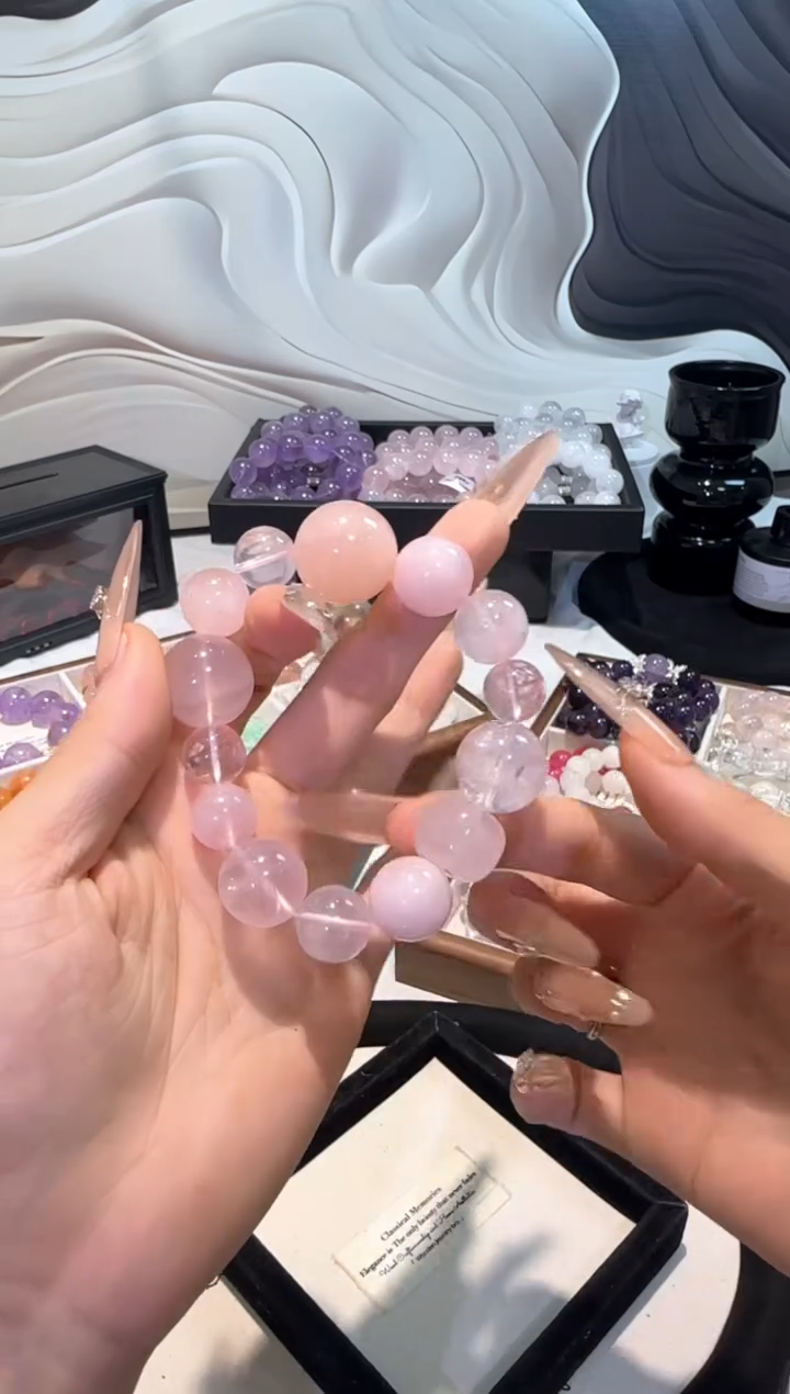 水晶手串未镶嵌多宝