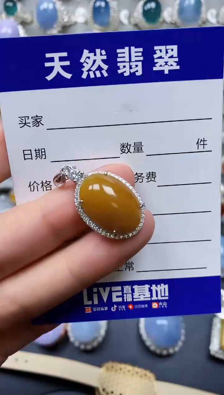 【闪购商品】翡翠颈饰银S925镶嵌0401