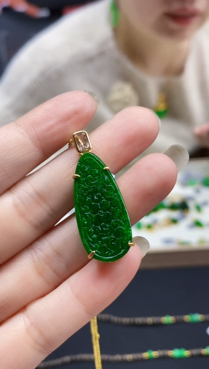 颈饰未镶嵌翡翠翡翠吊坠
