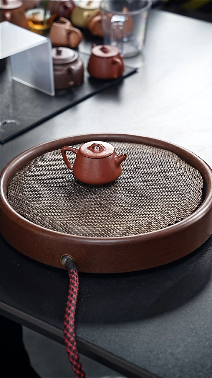 茶壶紫砂朱泥-小高瓢-全手工无添加-80cc