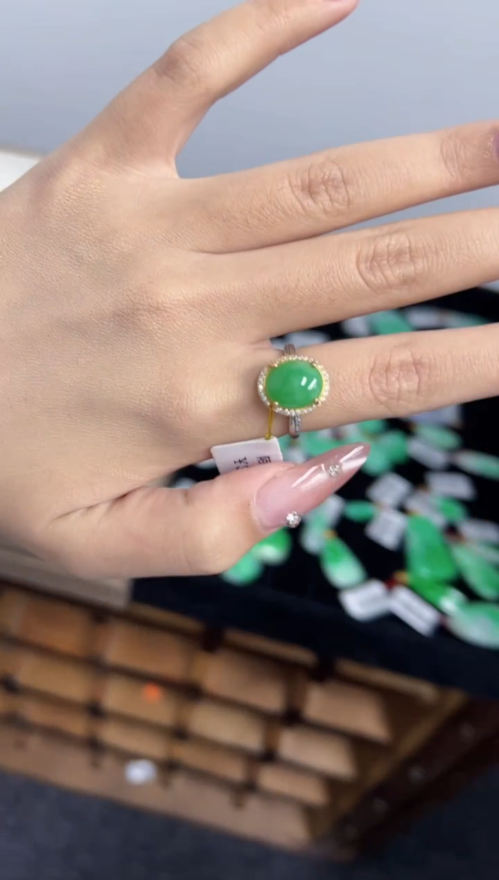 【闪购商品】翡翠戒指未镶嵌Y缅料A货/支持复检/一件