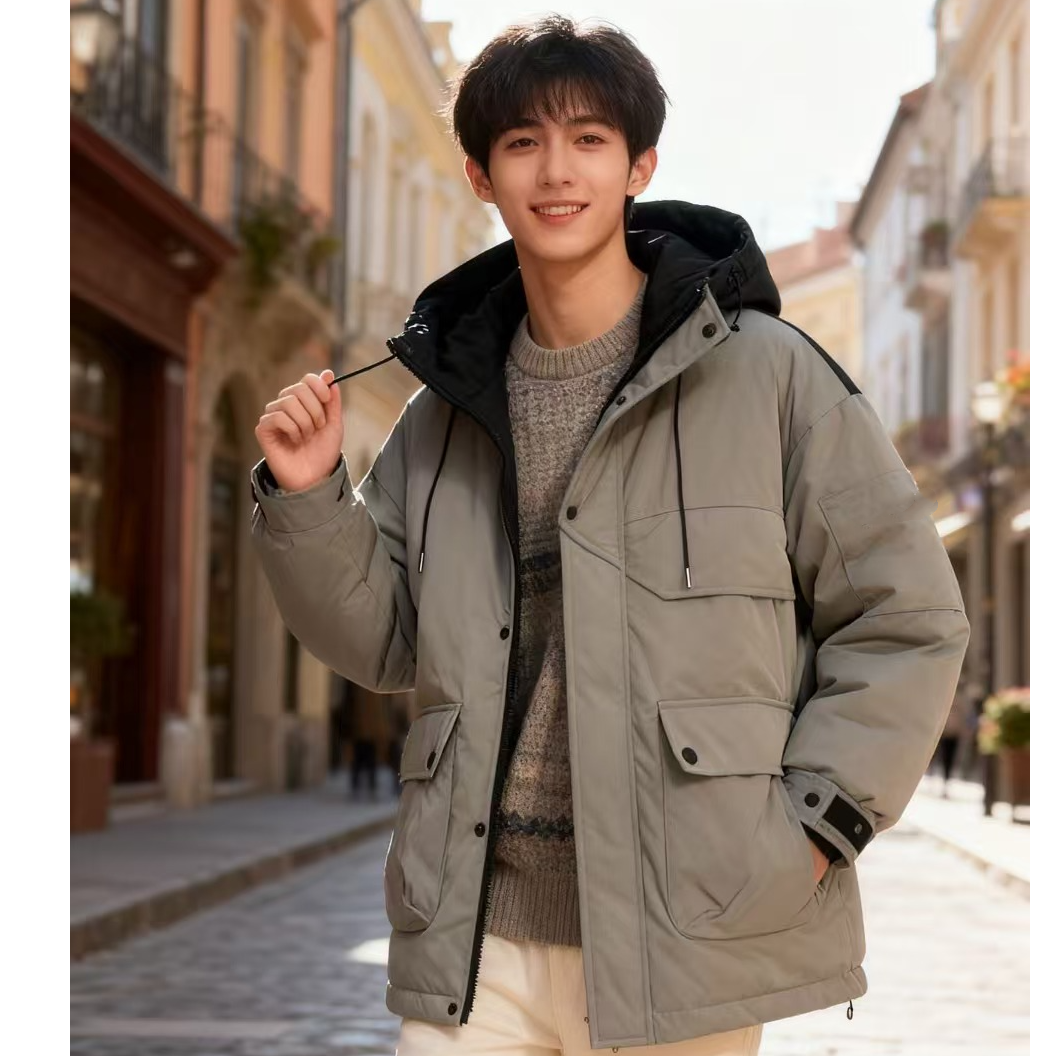 9819169高端专享老林家青少年儿童冬款羽绒服灰色（靠谱）