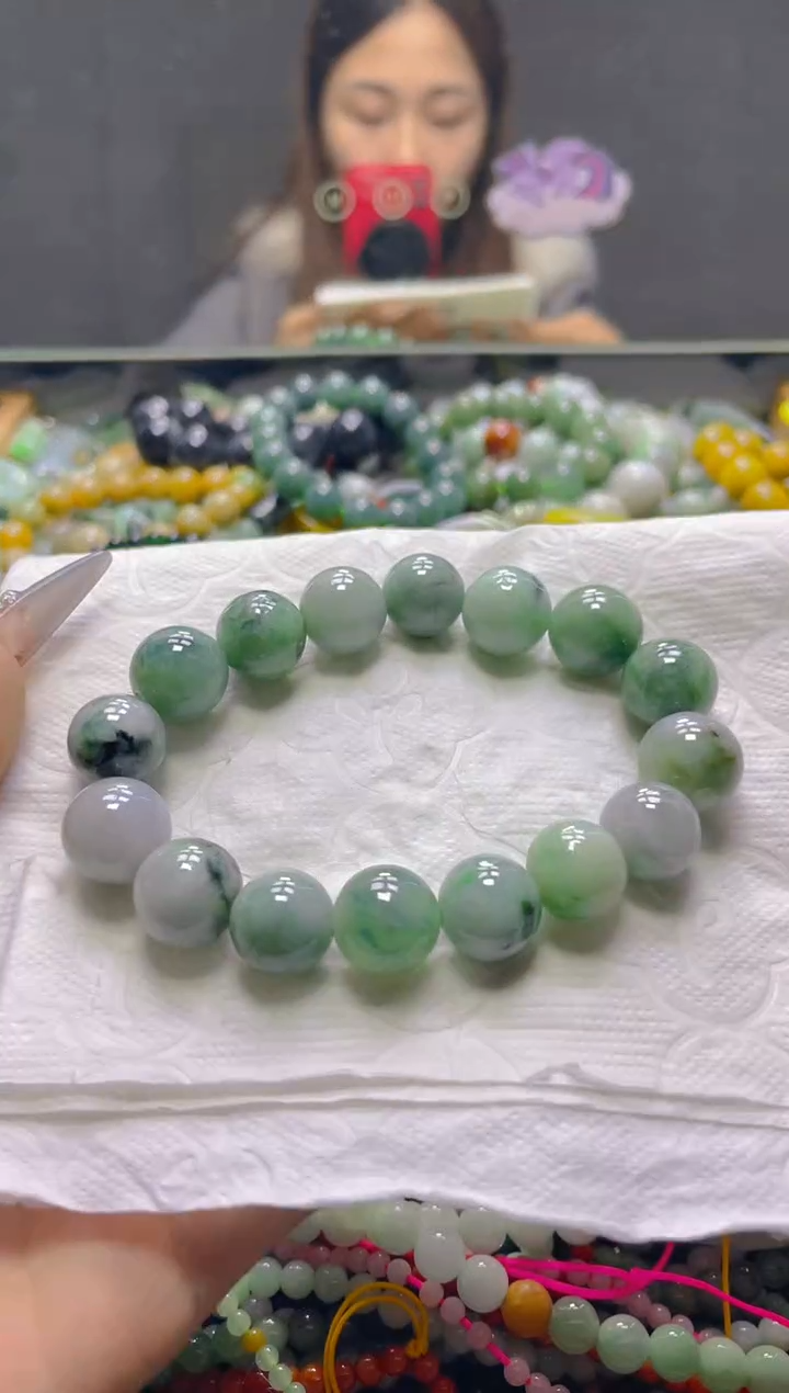 颈饰未镶嵌翡翠13MM