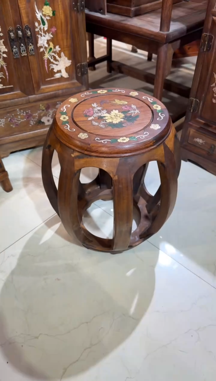 木木头款牡丹花开鼓凳550.88888