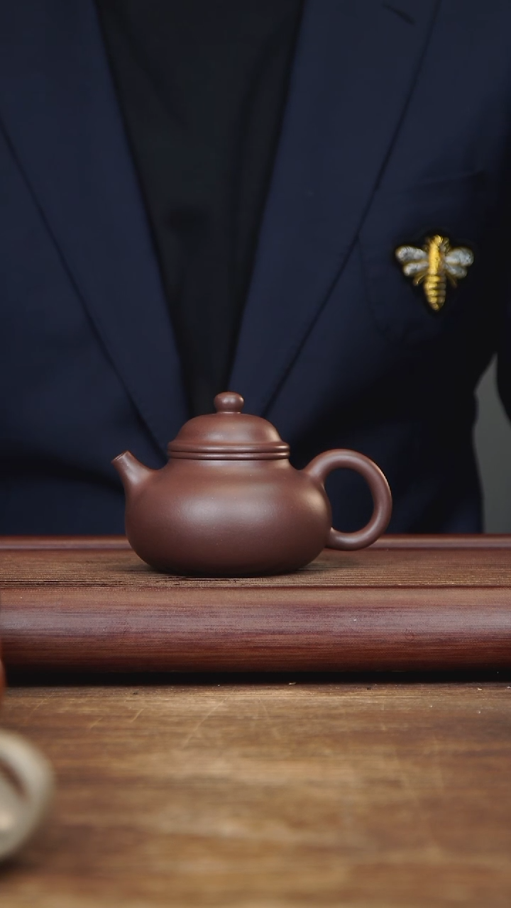 【闪购商品】紫砂茶壶220ml 容天 家藏紫茄泥