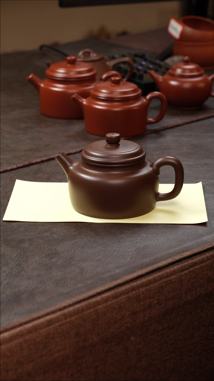 茶壶紫砂壶·8888老紫泥德钟200cc