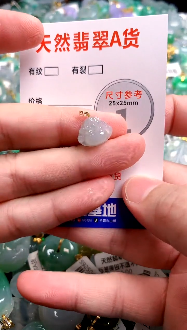 翡翠18K金镶嵌颈饰23002194