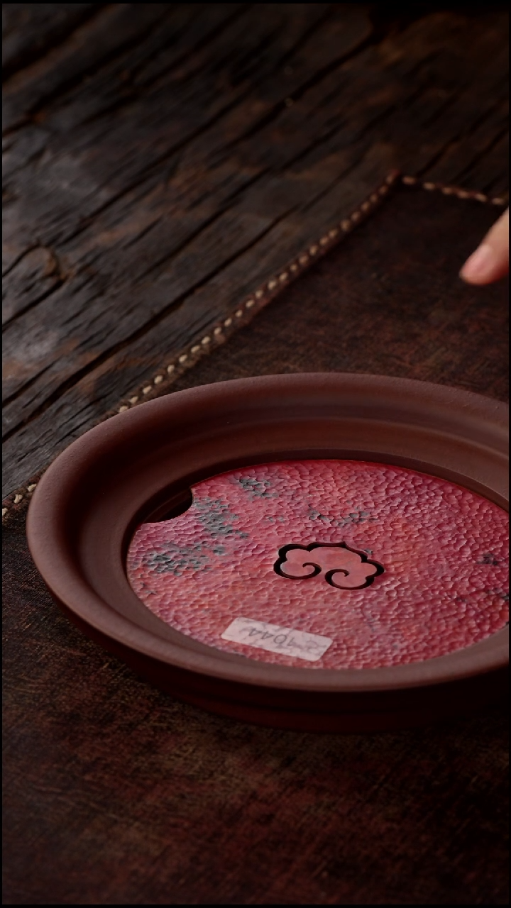 茶杯紫砂非遗茶器-铜壶承