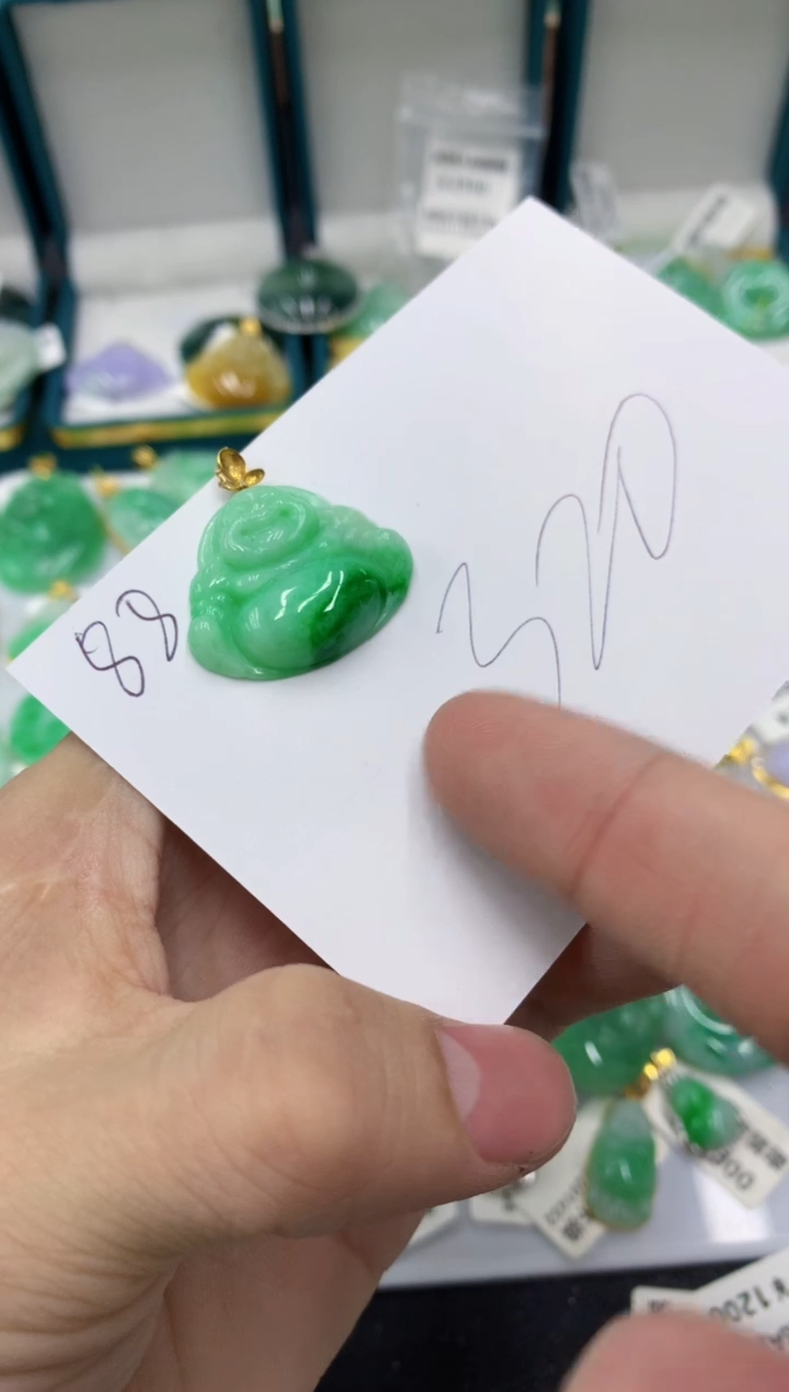 【闪购商品】翡翠颈饰18K金镶嵌1111111111