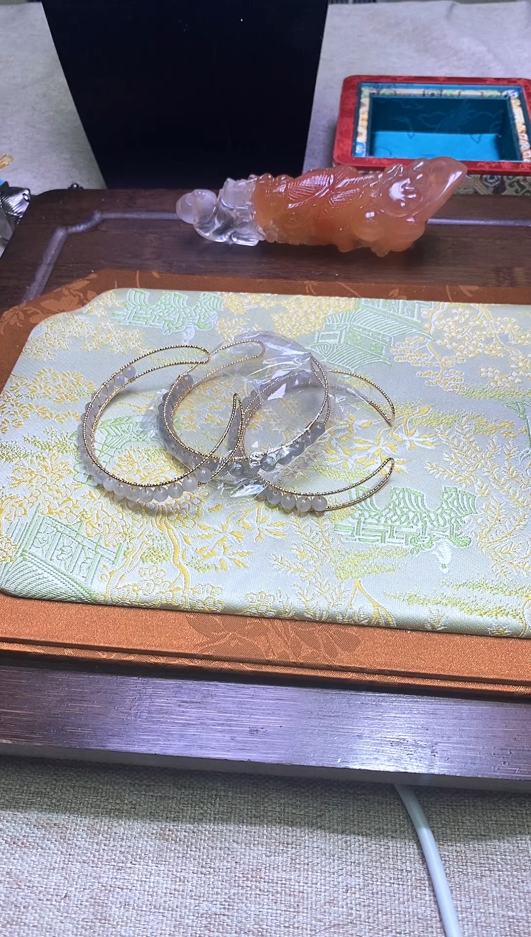 月光石未镶嵌手镯多样性发一件430