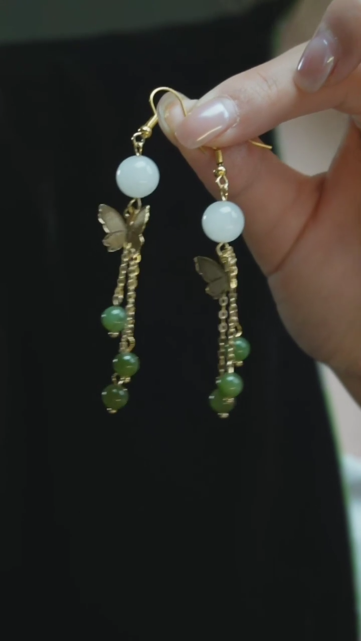 【闪购商品】和田玉耳饰未镶嵌C4