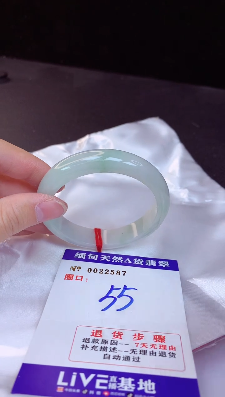 【闪购商品】翡翠手镯未镶嵌55+             