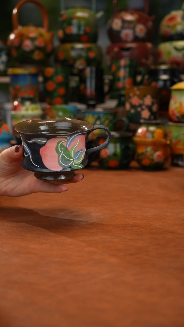 陶瓷油画手绘釉下彩