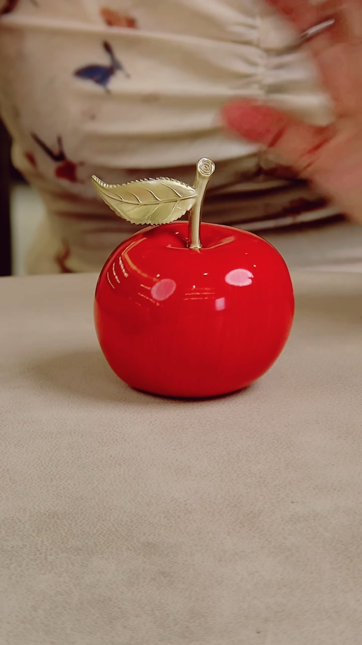 黄铜全黄铜摆件红苹果