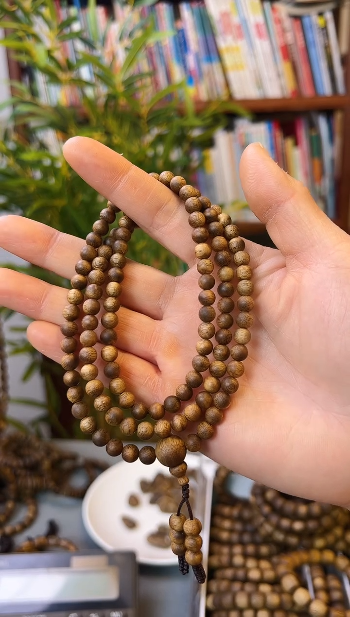 【闪购商品】沉香手串棋楠圆珠单圈
