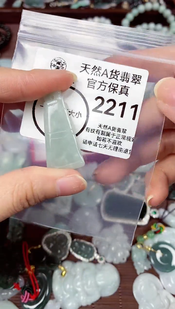 【闪购商品】翡翠颈饰未镶嵌天然A货翡翠2211