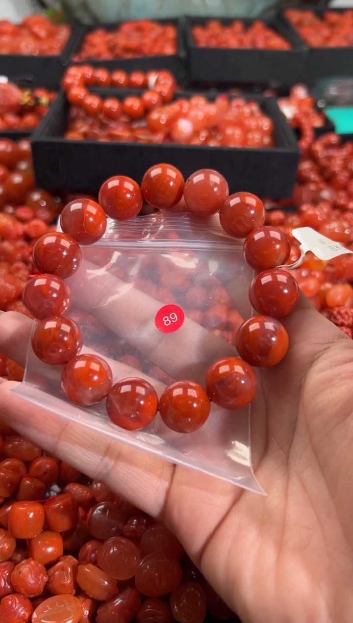 南红玛瑙未镶嵌颈饰顽*1