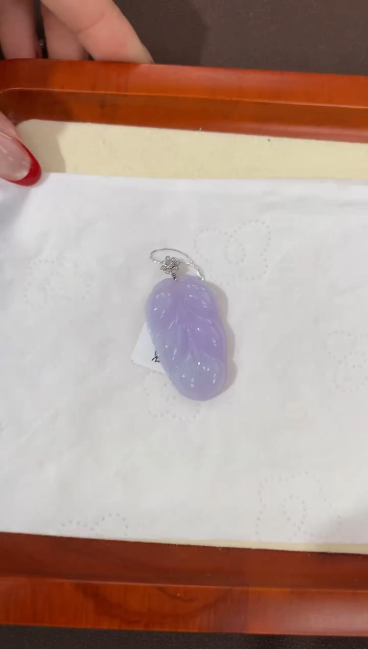 【闪购商品】翡翠颈饰18K金镶嵌天然缅甸a货翡翠