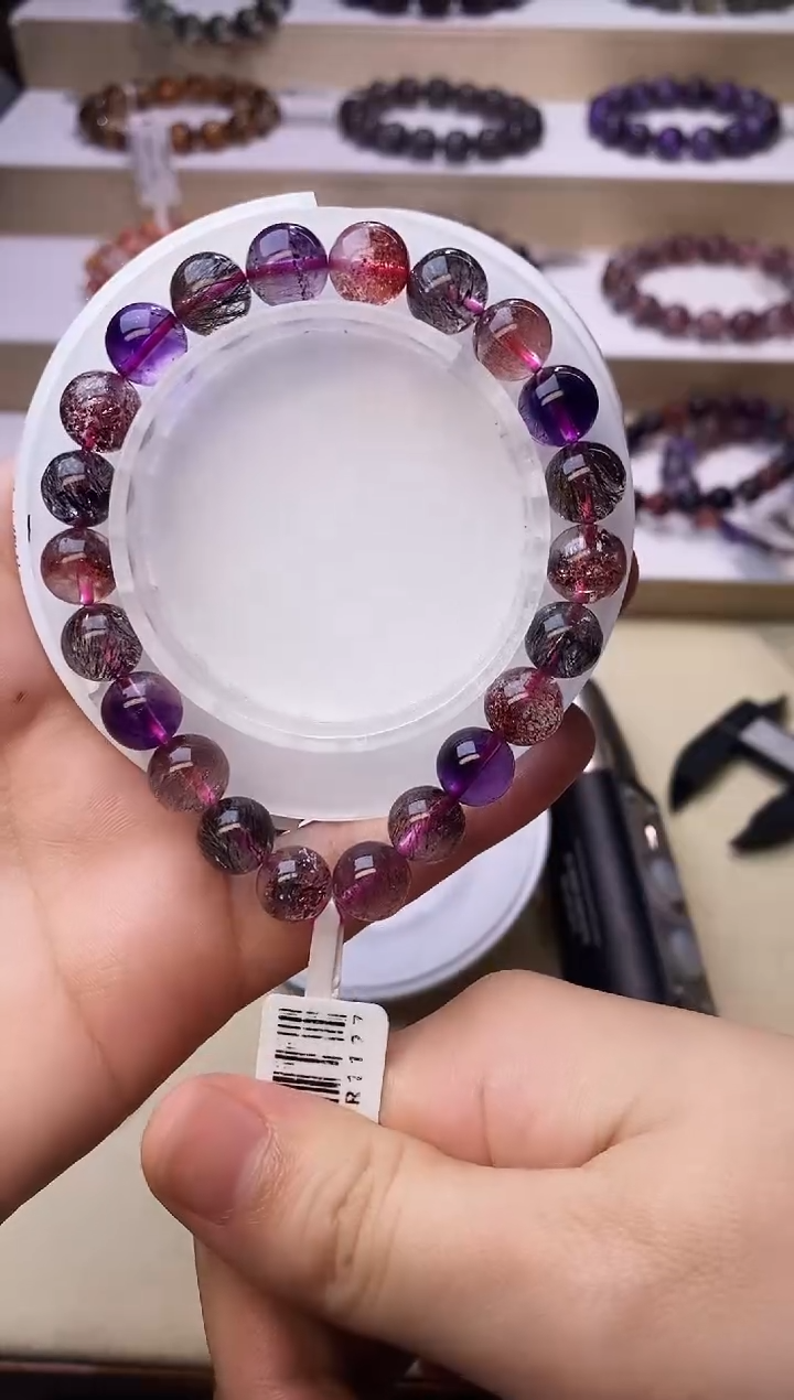 【闪购商品】水晶手链未镶嵌黑加仑超七9m+