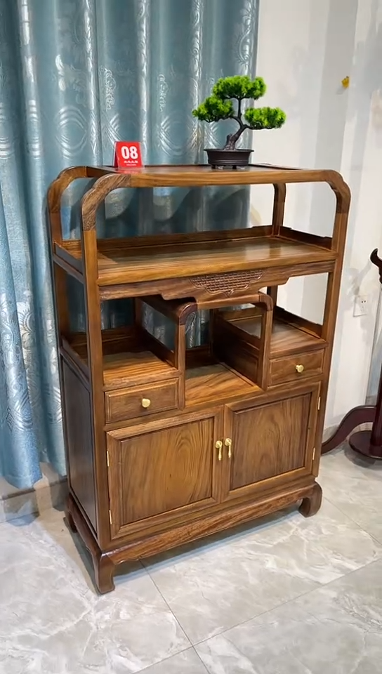 【闪购商品】黑酸枝木类成套家具茶水柜86*36*128