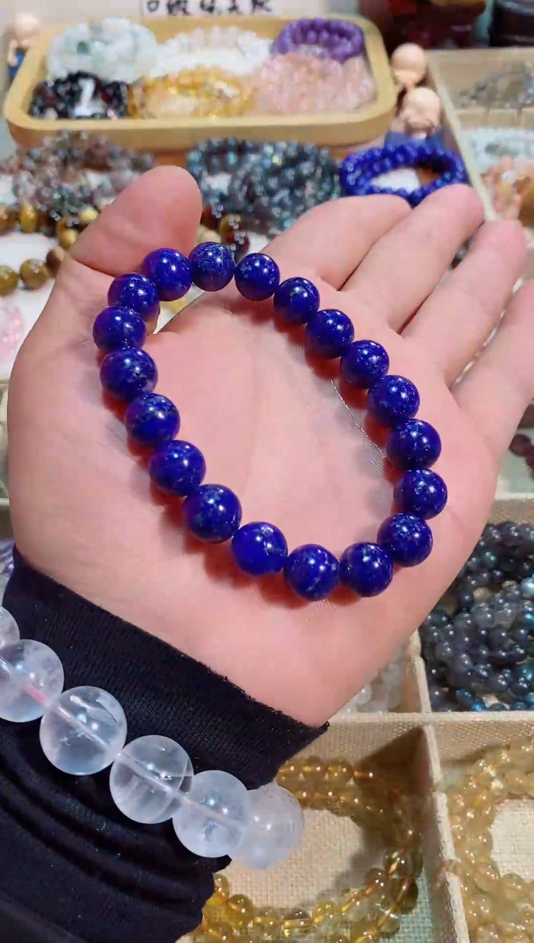 【闪购商品】水晶手链未镶嵌青金石11m+ (多样性发其一）