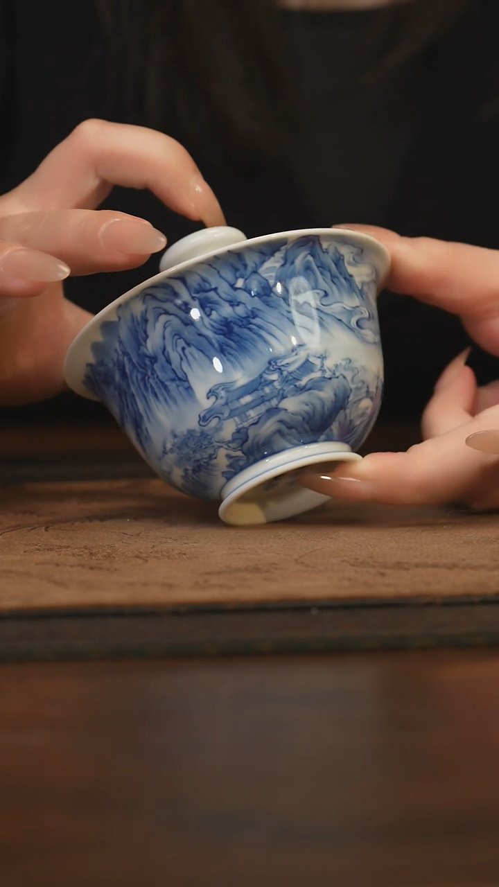 杯柴窑青花破价福利