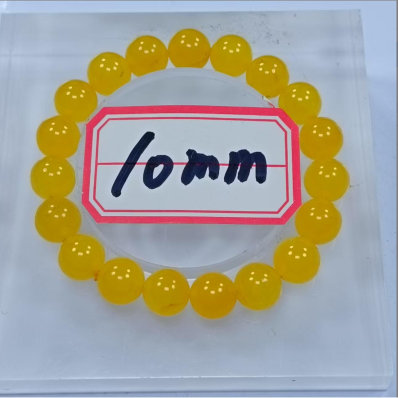 黄色10mm手串发一条B03