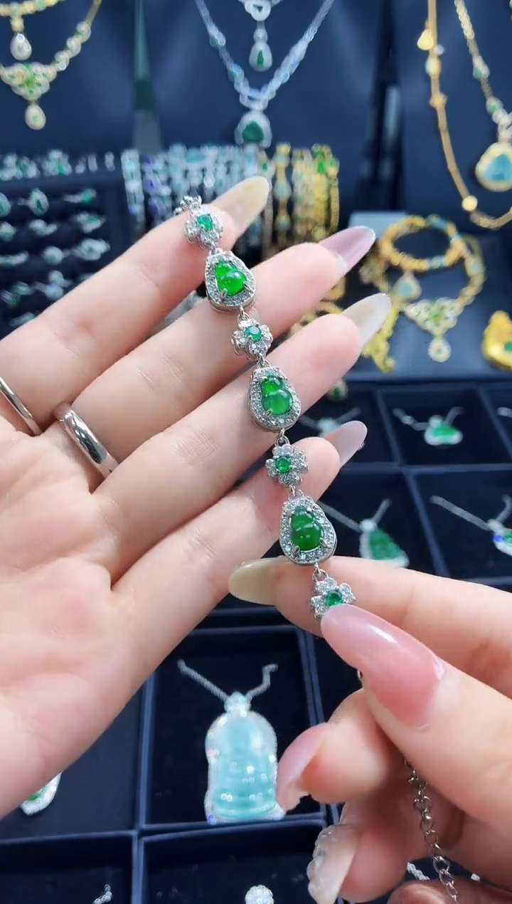 未镶嵌手链翡翠手链