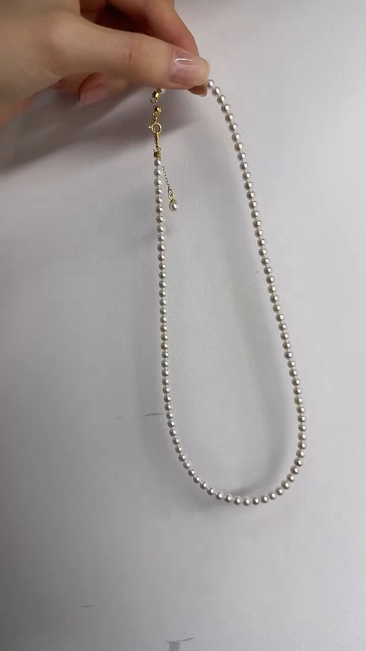 颈饰银S925镶嵌淡水珍珠G006