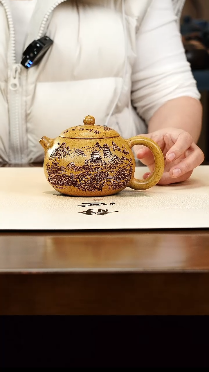 茶壶紫砂宜兴原矿紫砂壶孤品