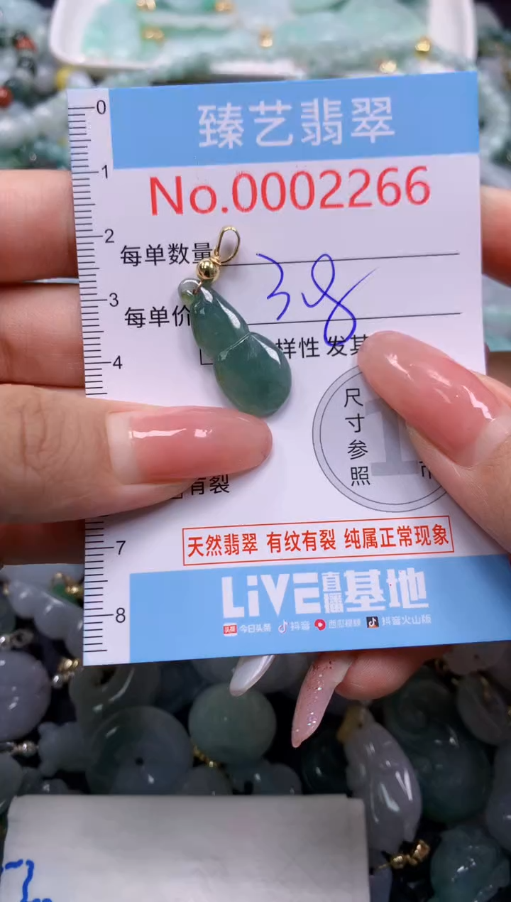 翡翠未镶嵌吊坠(不含链)2266