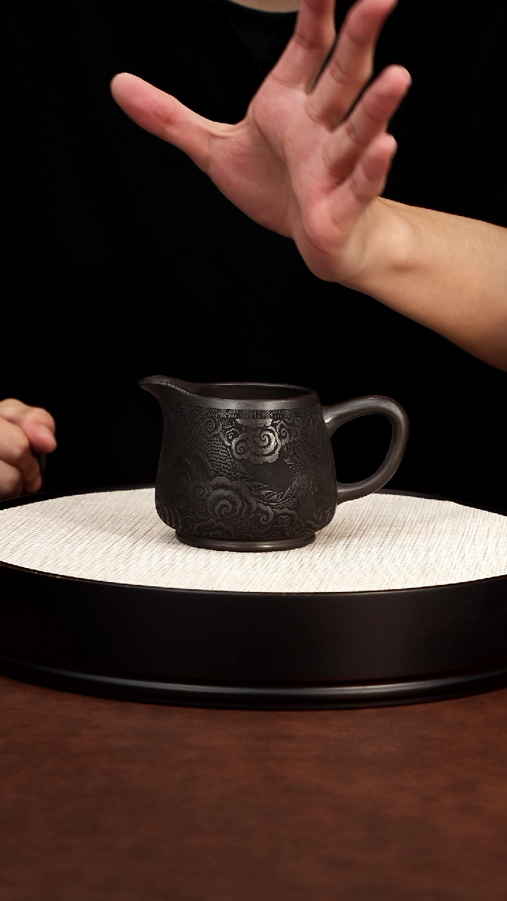 茶壶紫砂石黄 龙公道杯