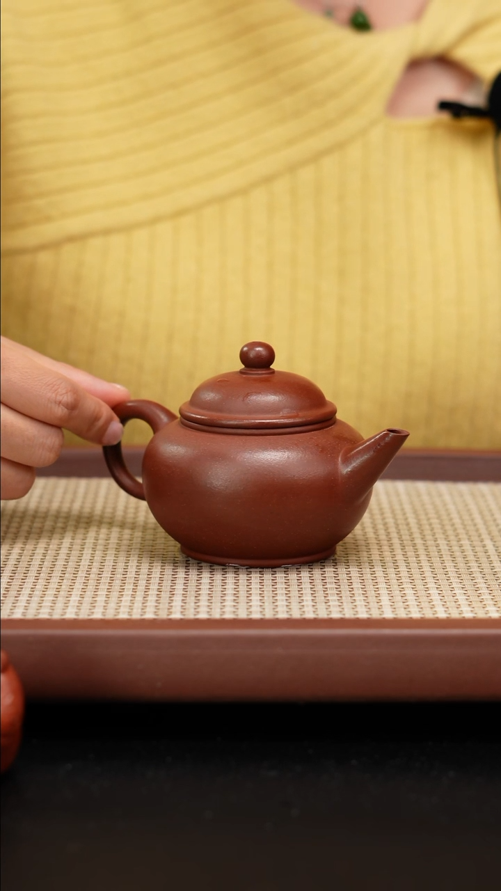 【闪购商品】紫砂茶壶全手工红皮龙水平