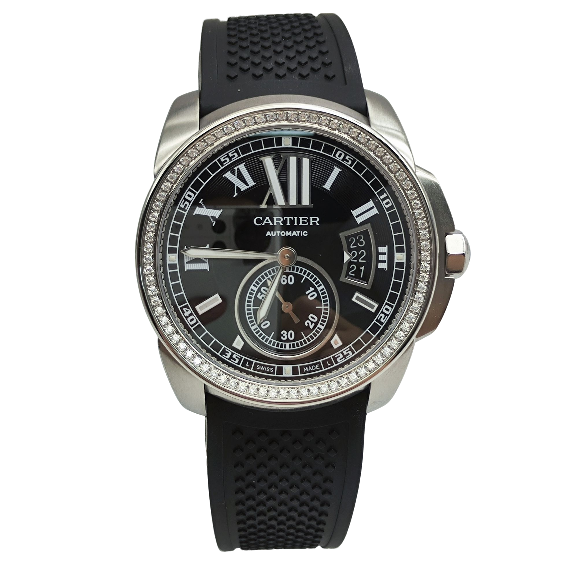 95新 Cartier/卡地亚 卡利博系列 机械 后钻 42MM 