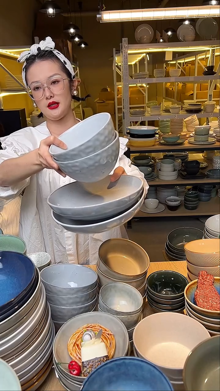 瓷29外贸尾货窑变釉下彩默认微瑕