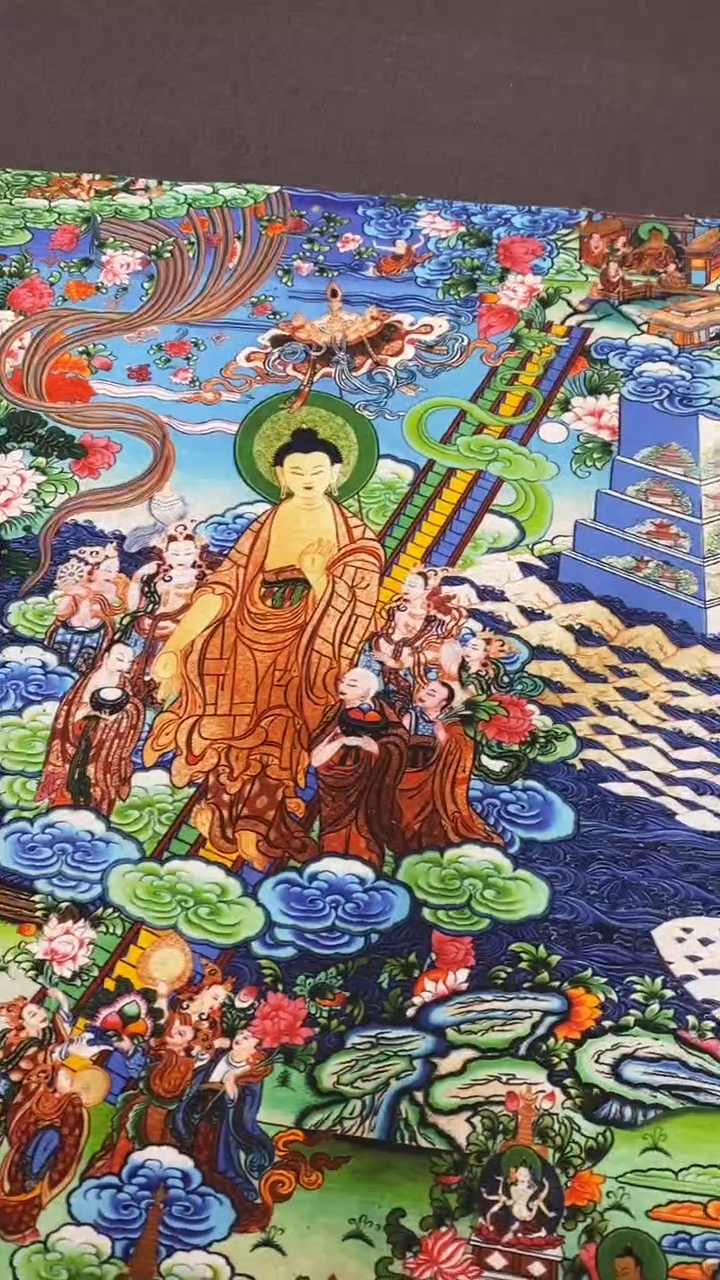 卷轴画王姬藏传唐卡艺术品