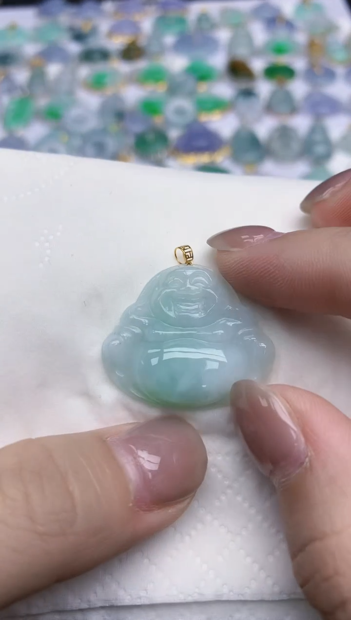 【闪购商品】翡翠颈饰未镶嵌天然翡翠A货