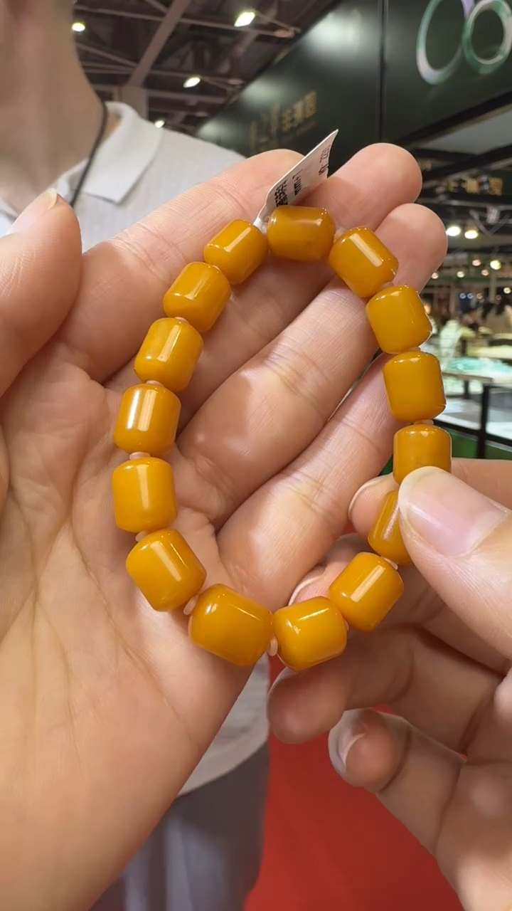 未镶嵌琥珀手链杭州珠宝展假一罚十