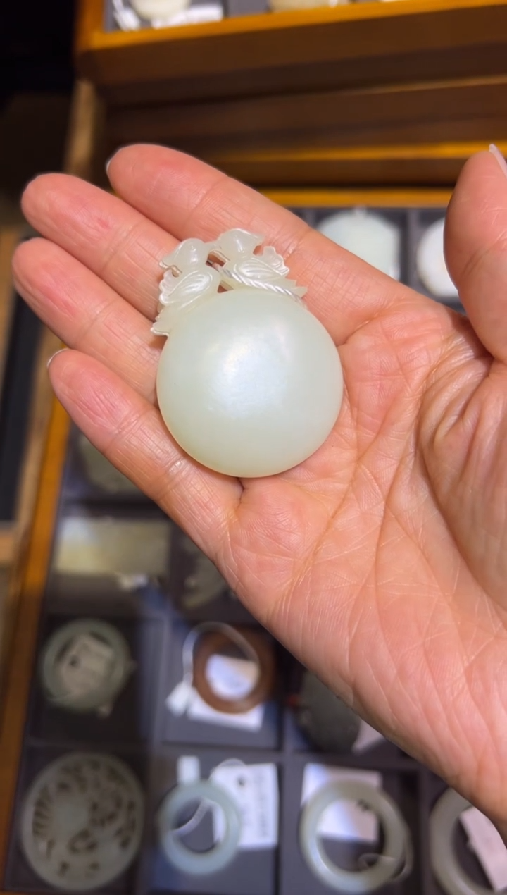 【闪购商品】和田玉XHM-742    鸳鸯盒