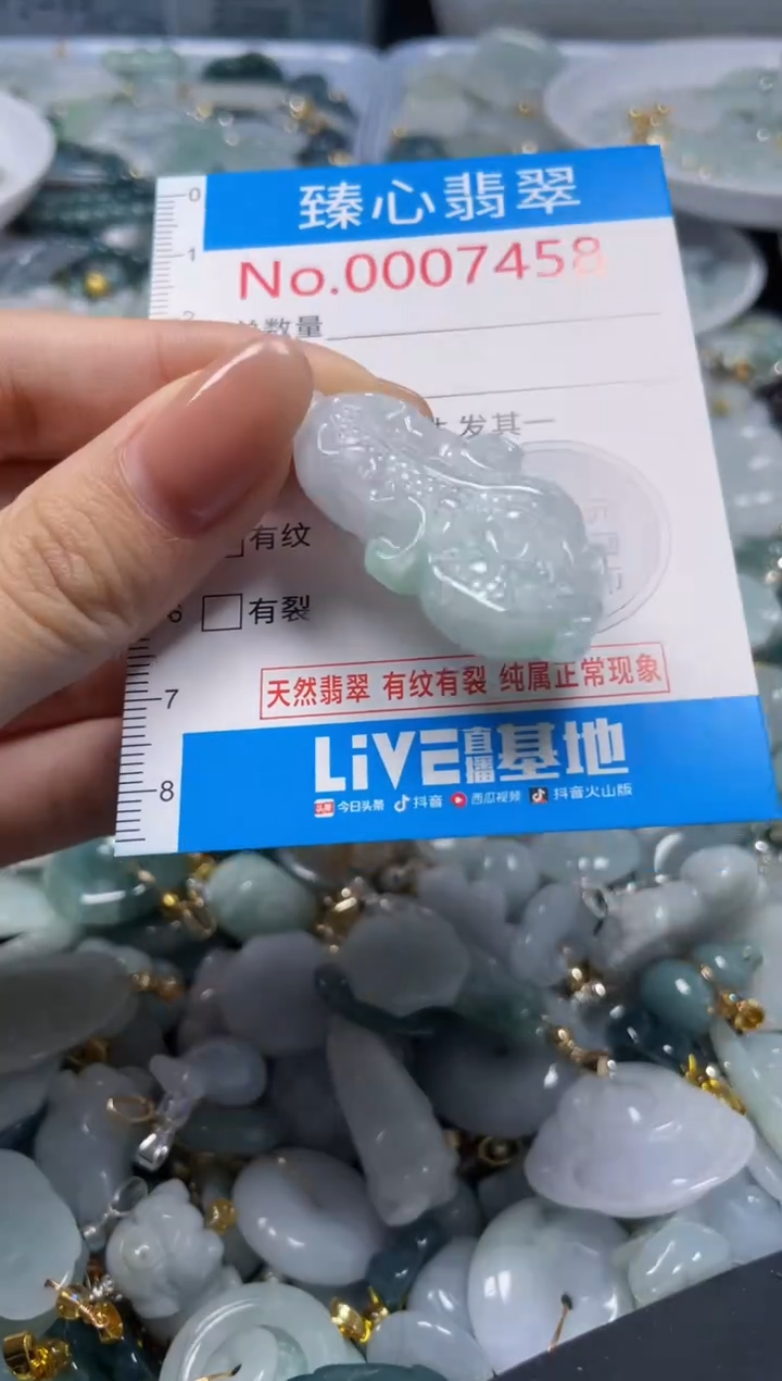 吊坠(不含链)未镶嵌翡翠7458