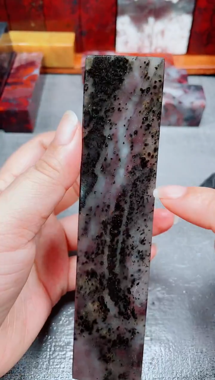 玉桂林鸡血玉素章--34