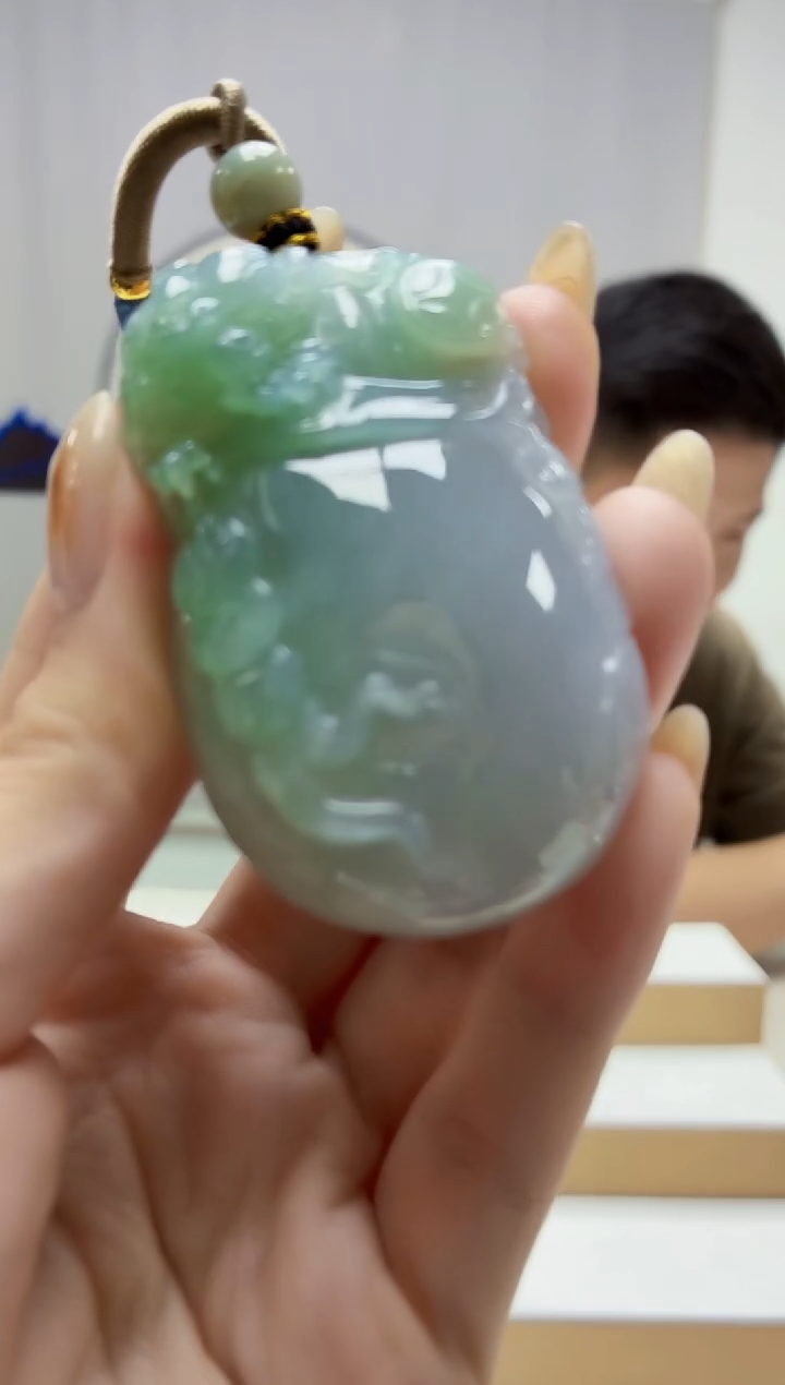未镶嵌定制翡翠4917jw-毛货挂件112