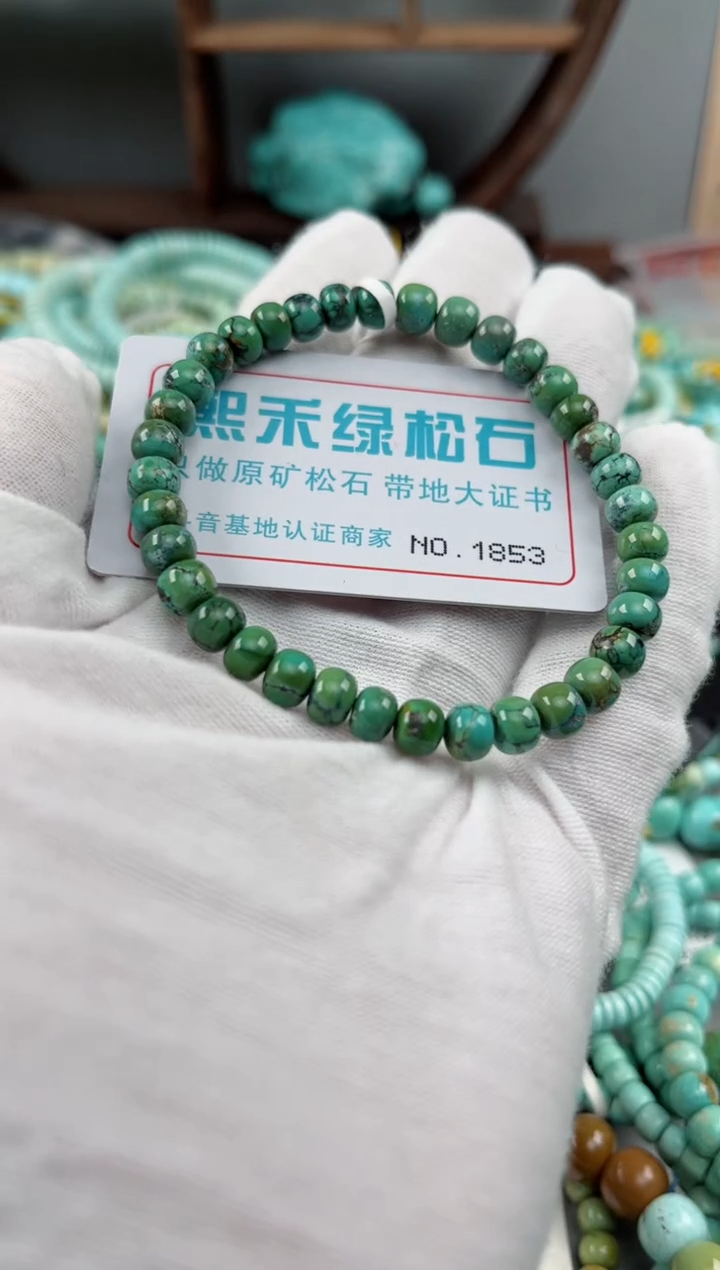 未镶嵌绿松石松石1853