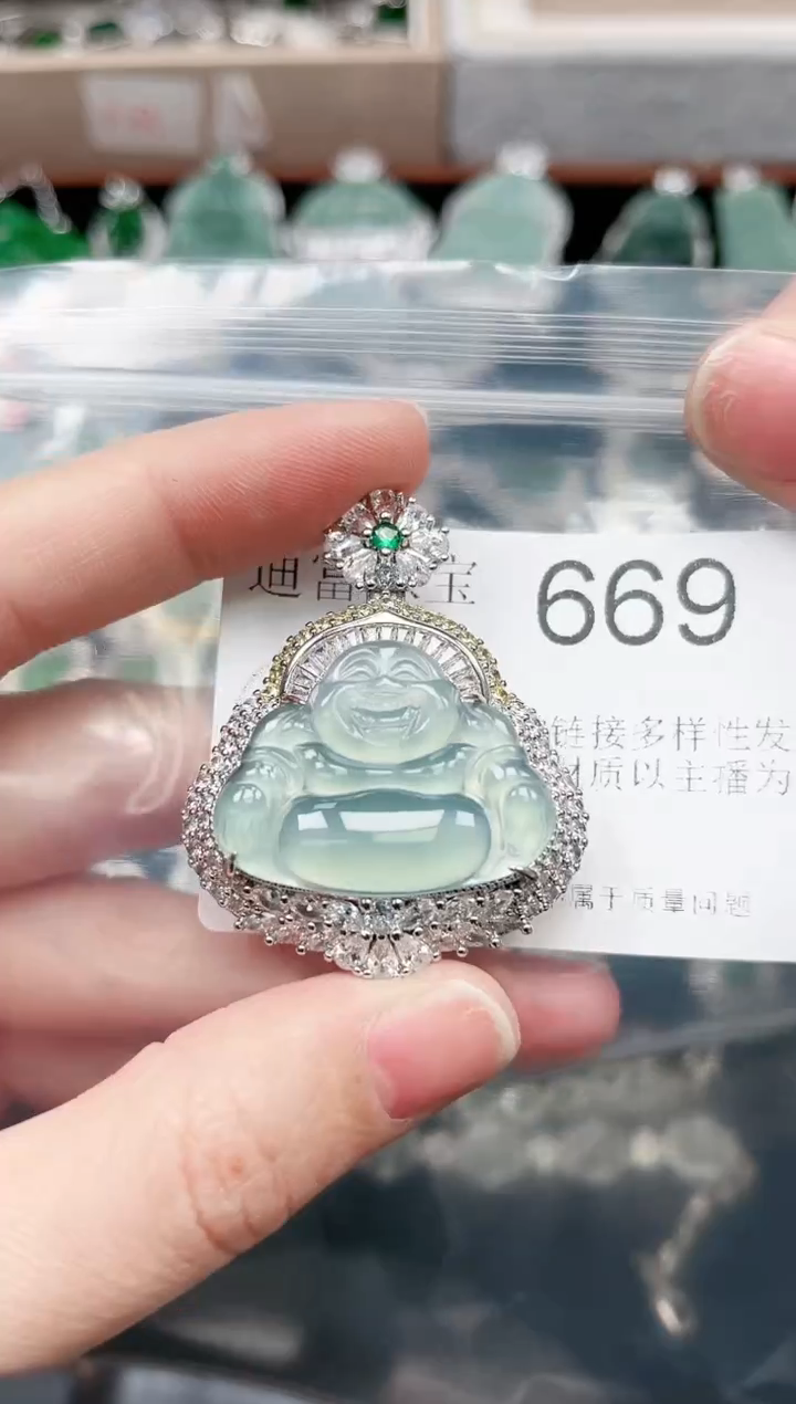 【闪购商品】翡翠颈饰未镶嵌669赠皮绳