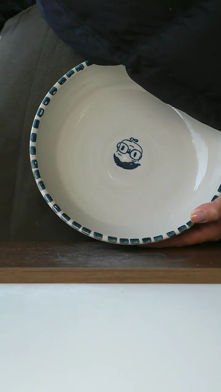 【闪购商品】陶瓷小白深盘微瑕@4-2@