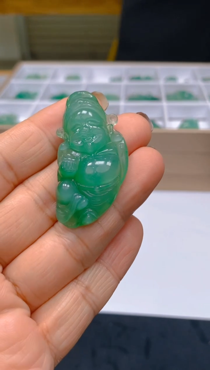 【闪购商品】石英质玉颈饰未镶嵌冰美人非洲翠086